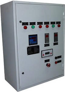Комплект автоматики котла Е-2.5-0.9 Г, предназначен для автоматизации парового котла Е-2.5/9 Г- топливо: газ. Автоматика обеспечивает защиту котла, отсечку топлива при исчезновении напряжения питания и при отклонении технологических параметров от нормы, а также автоматический розжиг и регулирование. Комплект автоматики котла Е-2.5-0.9Г. Комплектация: Щит управления, МЭО, ЗЗУ, колонка уровнемерная, датчики.